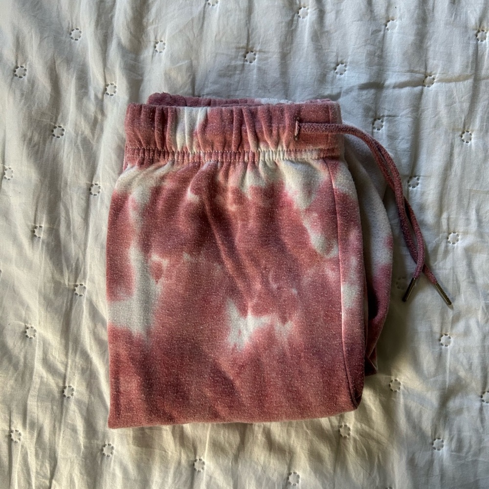 “Angel Kiss” Pink Tie-Dye Sweatpant Joggers